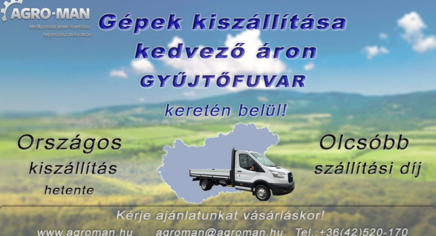 Kiszállítás gyűjtőfuvarban